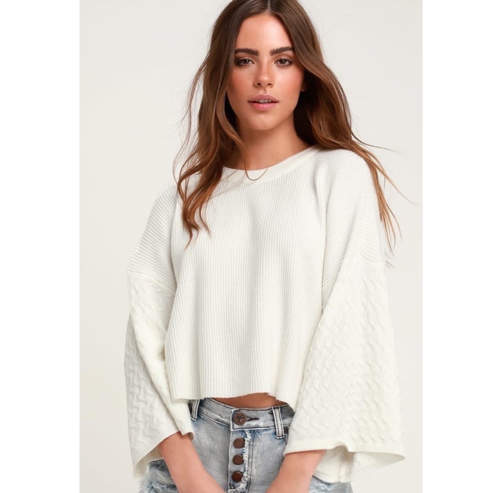 Lulus jack by bb Dakota white sweater